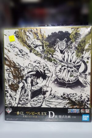 Shikishi Art Luffy vs Rob lucci One piece