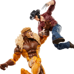 Wolverine 50th Anniversary Marvel Legends Logan and Sabretooth Action Figure Two-Pack