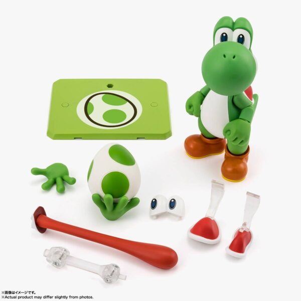 Super Mario S.H.Figuarts Yoshi Action Figure: imagen 6