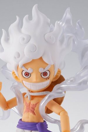 One Piece S.H.Figuarts x World Collectable Figure Monkey D. Luffy (Gear 5 Ver.)