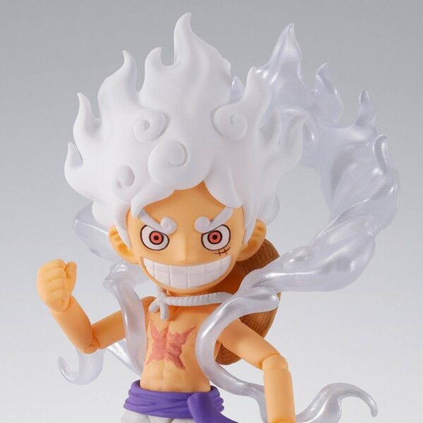 One Piece S.H.Figuarts x World Collectable Figure Monkey D. Luffy (Gear 5 Ver.): imagen 1