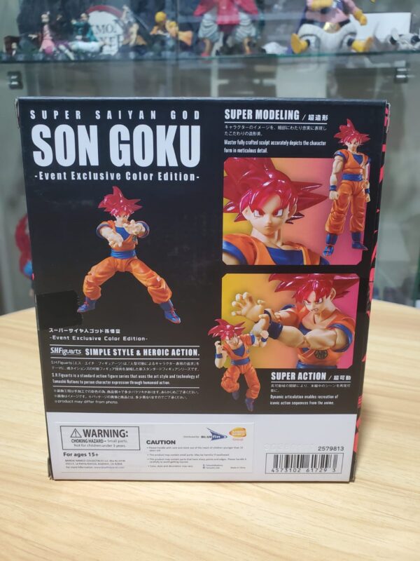 Dragon Ball Super S.H.Figuarts Super Saiyan God Goku 2021 Event Exclusive: imagen 7