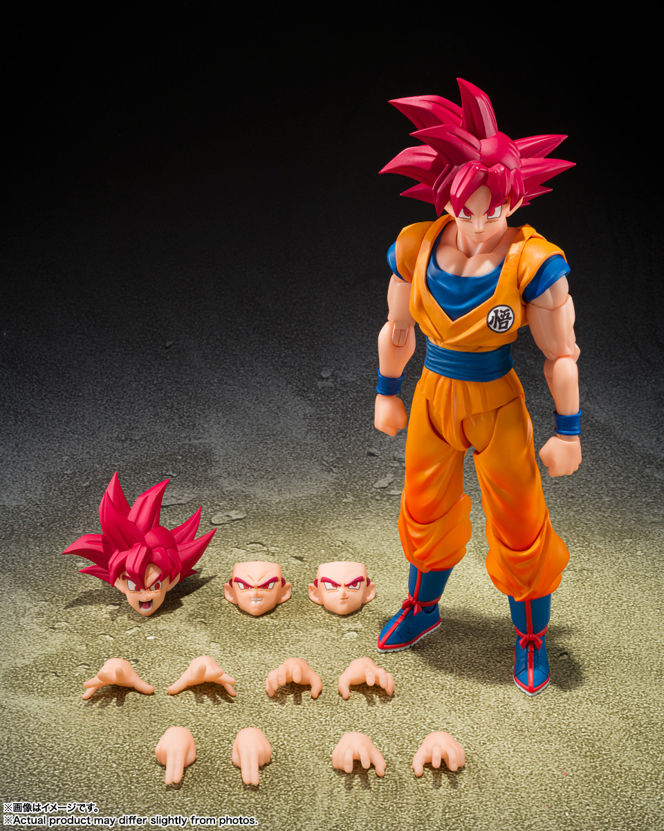 Dragon Ball Super S.H.Figuarts Super Saiyan God Goku (God Aura): imagen 7