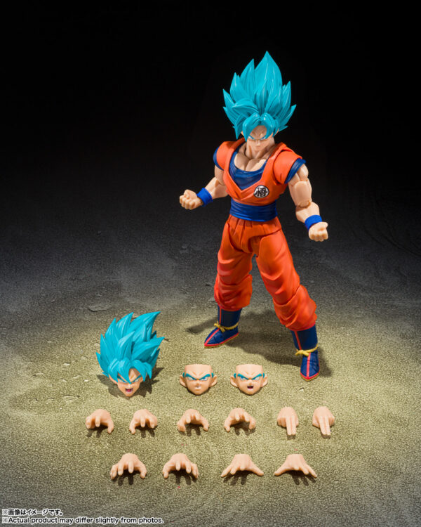 Dragon Ball Super S.H.Figuarts Super Saiyan God Super Saiyan Goku (Blue Power Transcending Limits): imagen 7