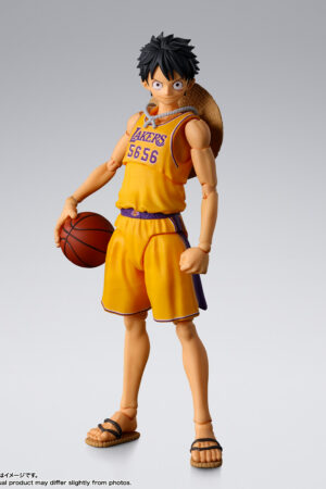 One Piece x NBA S.H.Figuarts Monkey D. Luffy (Los Angeles Lakers) Exclusive